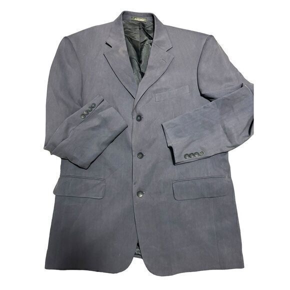 Oscar De La Renta 100% Silk‎ Blazer 42R 3 Button